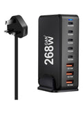 MMG 268W USB C Charger, GaN III 8 Port Fast Charging Station Type C Hub, PD 100W Laptop Charger Adap