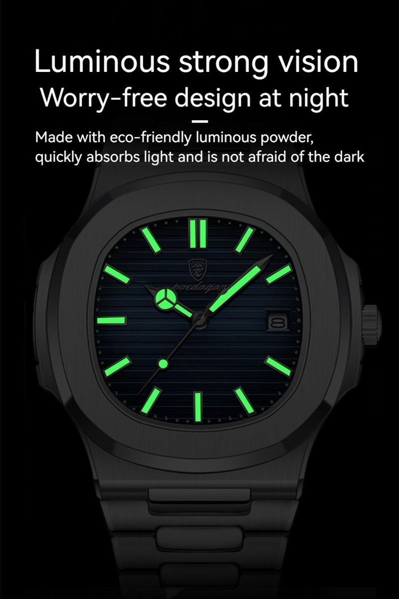 POEDAGAR Man Watch Waterproof Luminous Men's Watch Quartz - 41mm