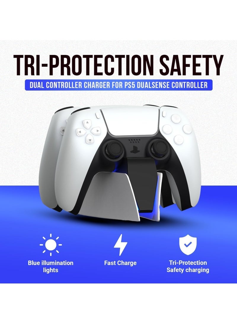 MMG PS5 Controller Charging Station | PS5 Controller Charger for PlayStation 5 Dual Sense Controller