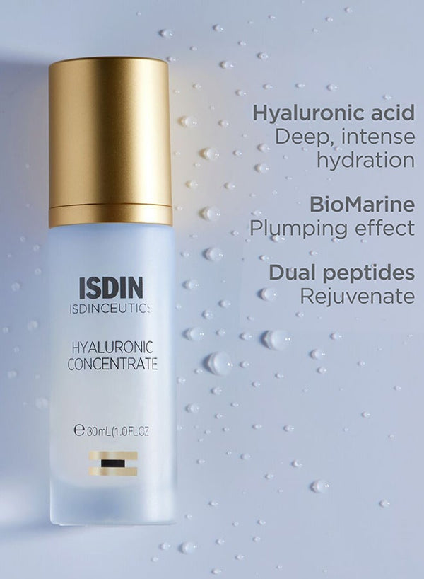 Isdinceutics Hyaluronic Concentrate [30Ml] - Deeply Hydrating Facial Serum With Pure Hyaluronic Acid To Plump Skin And Smooth Fine Lines