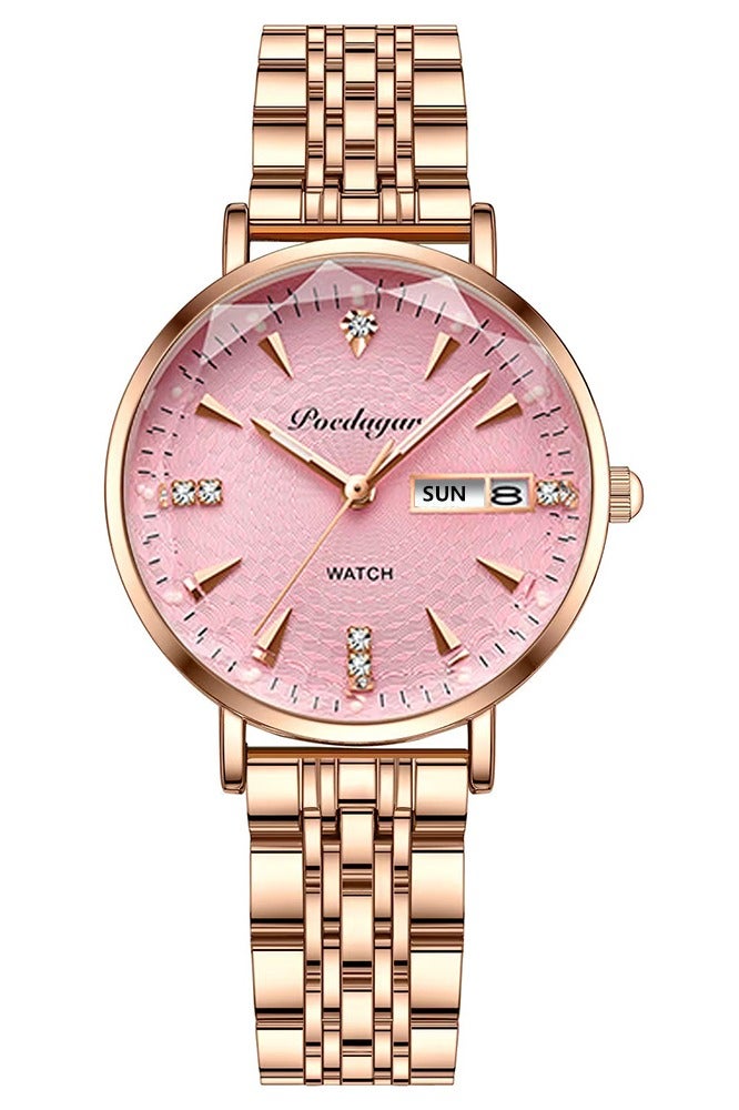 POEDAGAR Women Watch , Women's Waterproof Luminous Quartz Classic Wrist Watch - 32mm