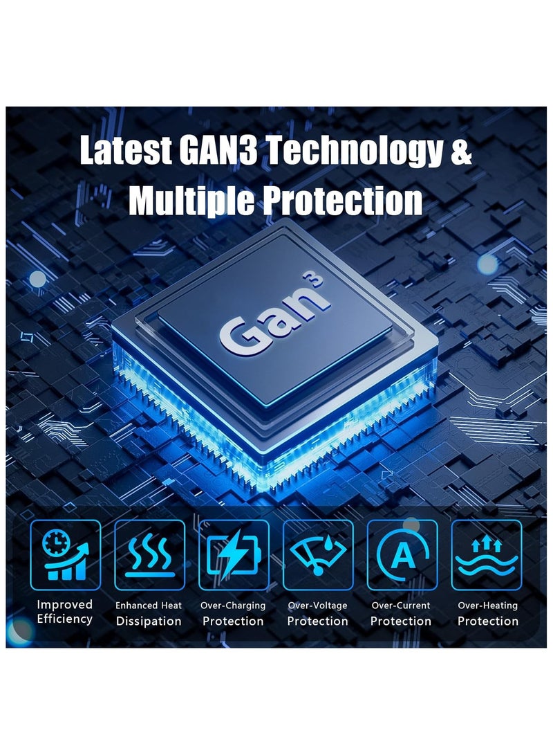 MMG 268W USB C Charger, GaN III 8 Port Fast Charging Station Type C Hub, PD 100W Laptop Charger Adap