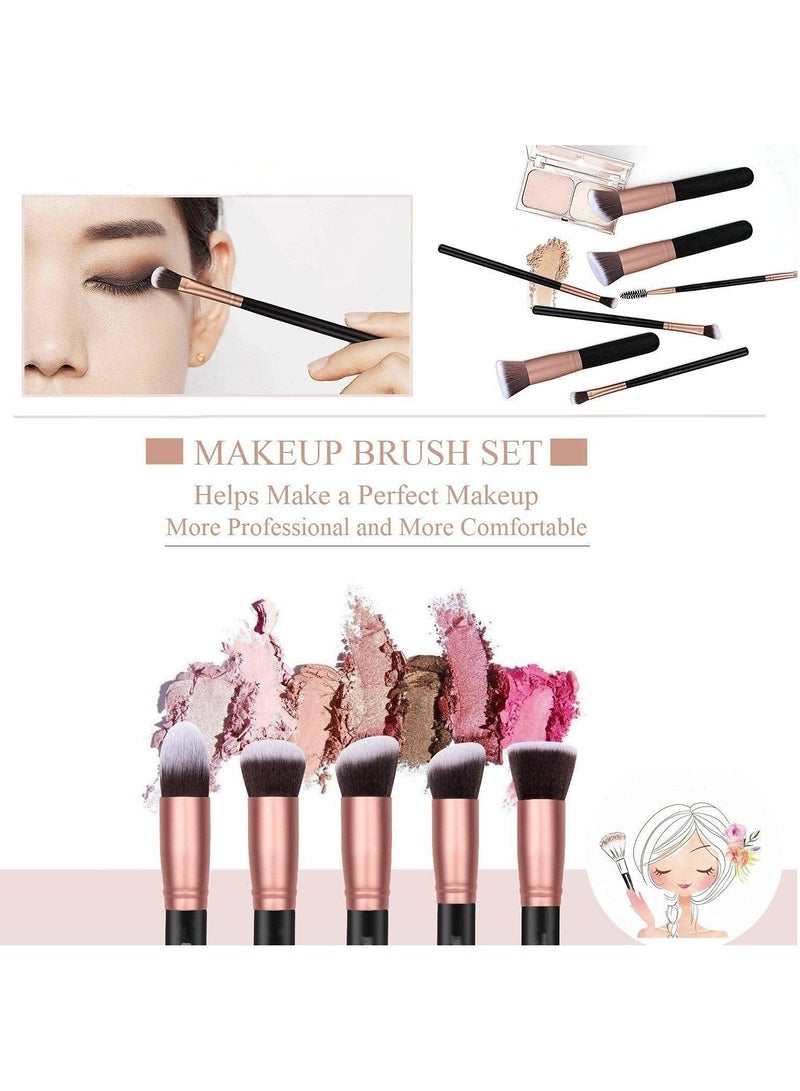 MMG Professional Makeup Brushes 14 PCs Makeup Brush Set Premium Synthetic Foundation Brush Blending 