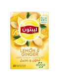 Lipton Herbal Infusion Tea Lemon And Ginger, 20 Teabags Lemon 32grams