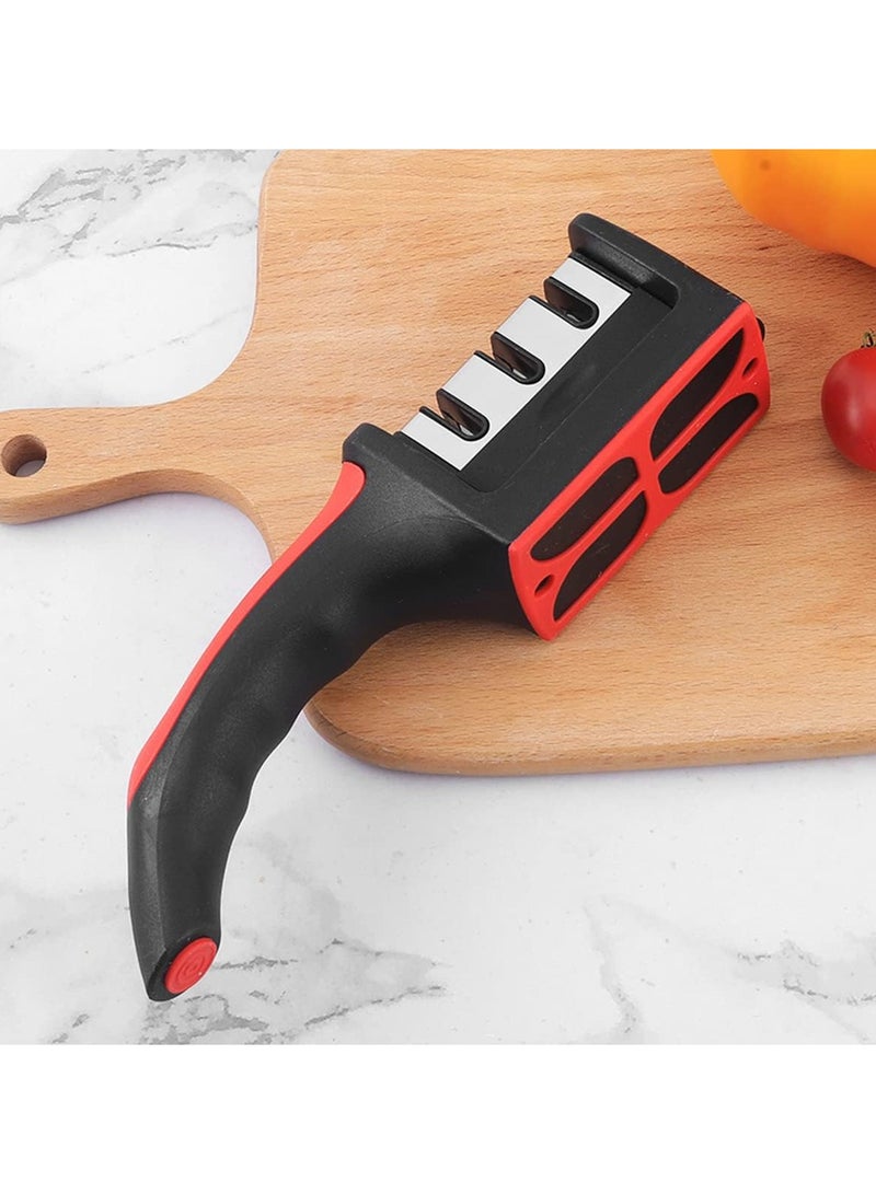 MMG 3 in 1 Knife Sharpener with 3 Stages, Handheld Knife Sharpener Helps Repair, Restore, Polish Bla