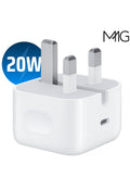 MMG iPhone 20W Fast Charger | USB C Wall Fast Charger Compatible with iPhone 15/14/14 Pro/14 Pro Max