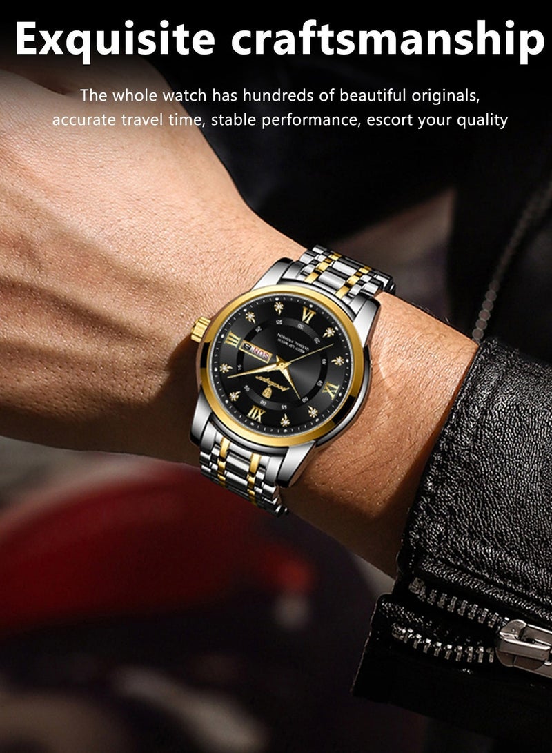 POEDAGAR Watches for Men , Waterproof Luminous Men's Watch Quartz - Case 41mm